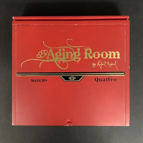 Aging Room - Maduro Quattro - Concerto - Empty Cigar Box - Slide Top - Red - Picture 2 of 9